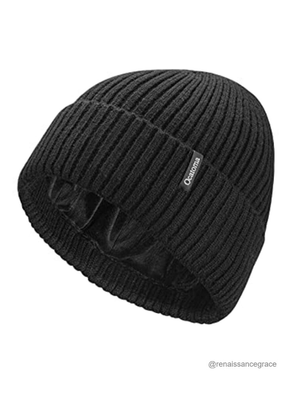 Warm Knit Cuffed Beanie Hat Unisex Winter Skull Cap Stretchable